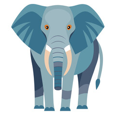 elephant cartoon isolated on white