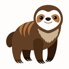 Fototapeta premium vector illustration of a cartoon lion