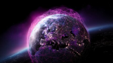 Obraz premium Planet Earth Network