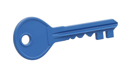 Isolated Blue Key