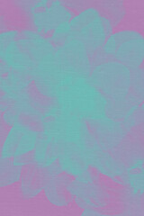 Elegant abstract composition with transparent, airy flowers creating a sense of lightness and dreaminess. Delicate watercolor strokes, blurred contours