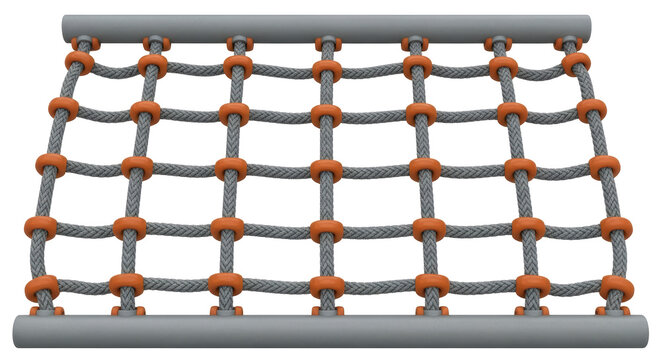 Isolated rope climbing net