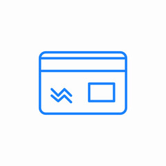 bank card icon sign vector