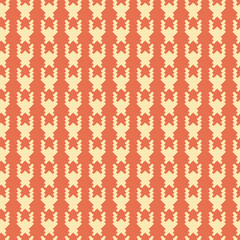 Geometric houndstooth beige seamless pattern with pied-de-poule ornament. Monochrome graphic design. Modern minimalist stylish squared background. Vector chequered motif for fabric, textile.