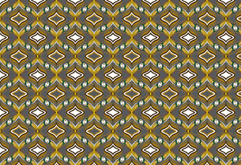 Royal classic seamless fabric pattern with leaves, wheat, and an eagle. Natural earth tones on a grey background. Luxurious, organic, perfect for textiles and decor