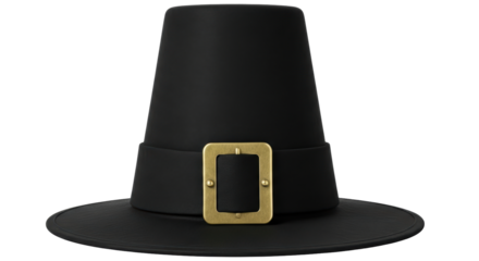 Isolated Pilgrim Hat