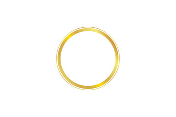 Abstract geometric shapes in elegant art deco style. Golden circular elements isolated on white background. Luxury decorative design for poster, invitation, branding, PNG

