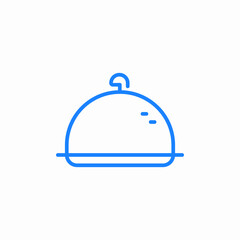 food tray lid icon sign vector