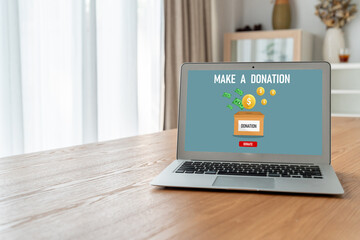 Online donation platform offer modish money sending system for people to transfer on the internet