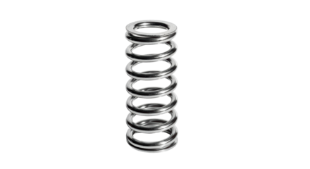 Isolated Steel Compression Spring