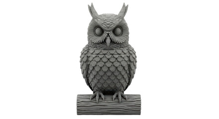 Isolated Owl Figurine