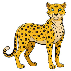 Cheetah Silhouette Vector