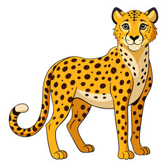 Cheetah Silhouette Vector