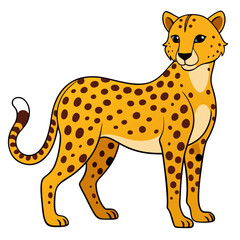 Cheetah Silhouette Vector
