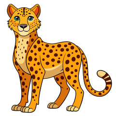 Cheetah Silhouette Vector