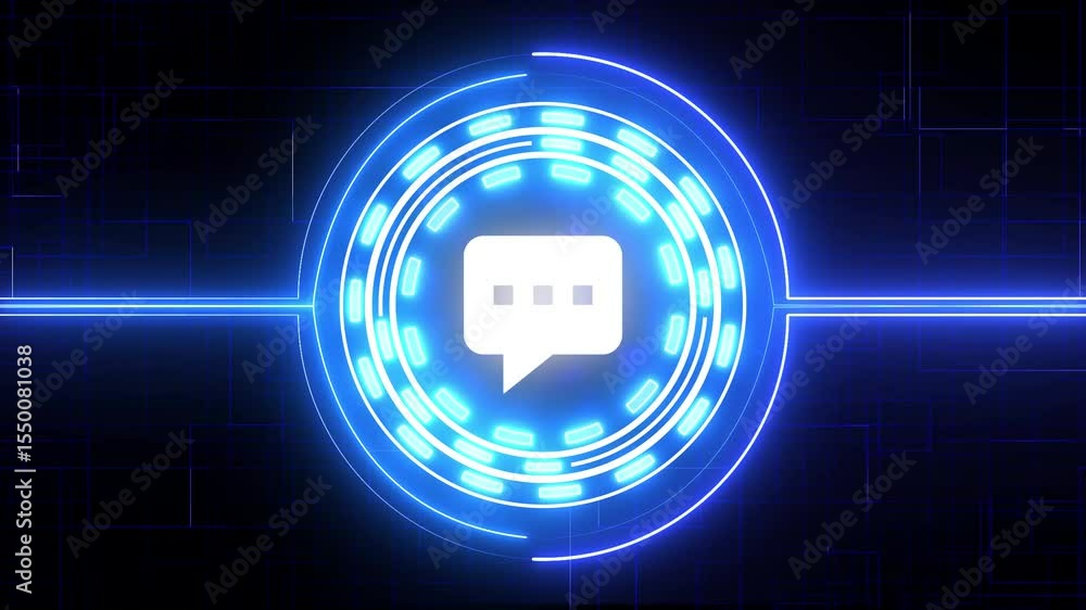 Aufkleber chat bot ai online assistant support and artificial intelligence chat bot colored symbol concept. ne