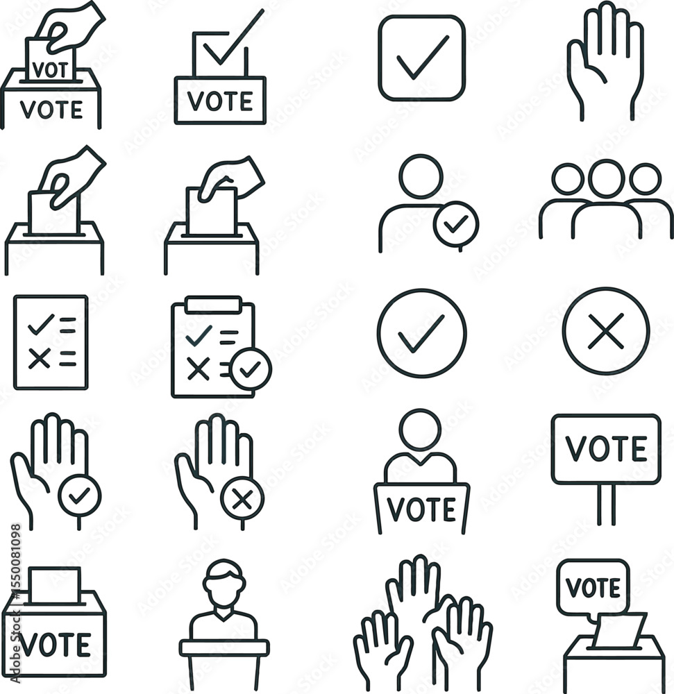 Poster business and web icon set with symbols for communication internet and design