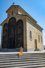 a girl at the Church of the Annunciation of the Blessed Virgin Mary