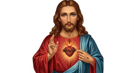 the sacred heart of Jesus: An iconic Representation of Divine Love, jesus christ, sacred heart, christianity, christian, divine love