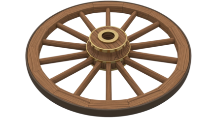 Isolated Wagon Wheel