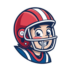 Football Esports Mascot Logo – Vector Icon Illustration of Aggressive Sport Avatar | Gaming Team Emblem for Twitch, YouTube, Tournament Branding & Merchandise

