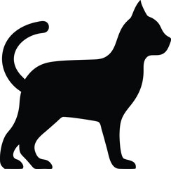 Cat Silhouette Vector Set – Black Cat Silhouettes in Various Poses | Pet Animal Clipart for Logos, Wall Art, T-Shirts, Stickers, Halloween Decor & DIY Craft Projects

