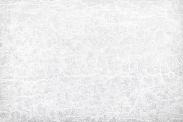 Texture of white polished concrete background. Light plaster wallpaper with rough cement texture. Empty grunge wall concept or floor backdrop. Abstract surface mockup. Top view, close up, copy space