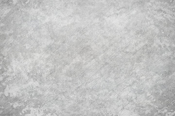 Texture of gray polished concrete background. Light plaster wallpaper with rough cement texture. Empty grunge wall concept or floor backdrop. Abstract surface mockup. Top view, close up, copy space