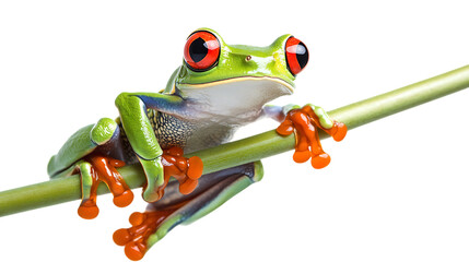 Naklejka premium green tree frog