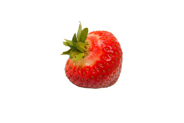 Fresh group of berries isolated on a white background.
