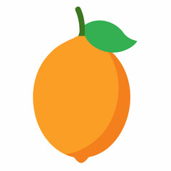 Whole lucuma fruit with green leaf and stem vector illustration whole fruit tropical fruit