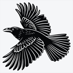 Naklejka premium Crane line art White background illustration Generative Ai