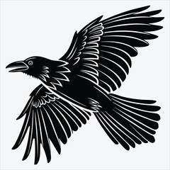 Crane line art White background illustration Generative Ai