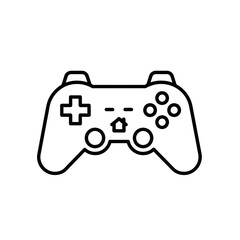 Gaming Controller Icon in Minimalist Style  