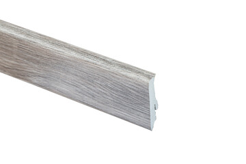 Baseboard Molding Sample Isolated on White Background