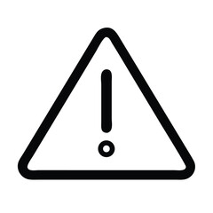 Warning Alert Sign High-Resolution Vector Illustration