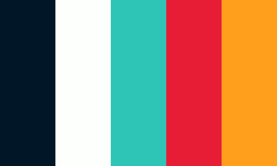 Vector color palette of different colors