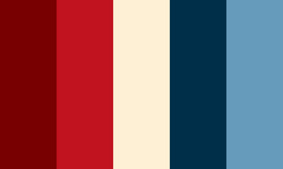 Vector color palette of different colors