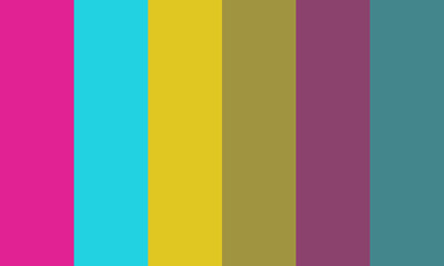 Vector color palette of different colors