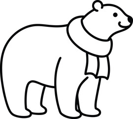 polar bear vector illustration