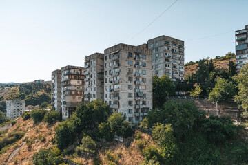 Soviet Brutalist Apartment Blocks in Tbilisi