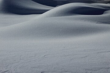 Gently Rolling Snow Mounds