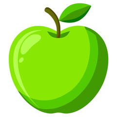 Minimal Green Apple Icon