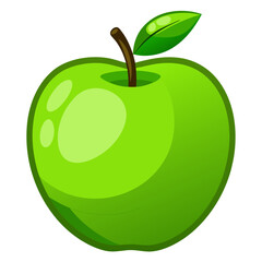 Minimal Green Apple Icon