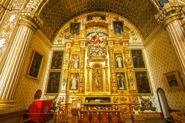 Templo de Santo Domingo  in Oaxaca de Juárez, colonial buildings, many of which are in the...