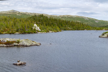 Tipi by the Mountain Lake in Gaustadblikk Forest