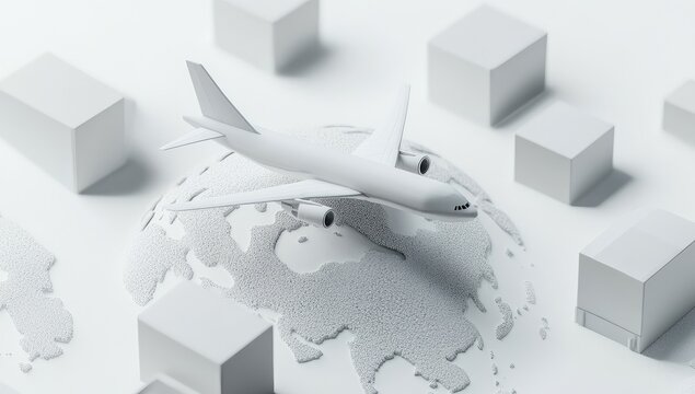 Abstract global shipping concept