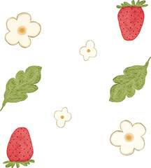 watercolor strawberry seamless pattern background for your wallpaper and design