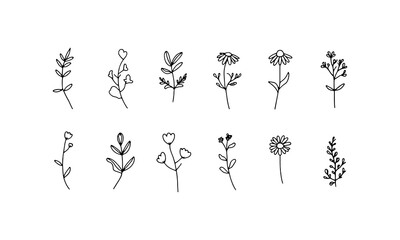 Graphic Flower Design. A black and white flower silhouette with large round petals and central symmetry, perfect for bold visual decor.