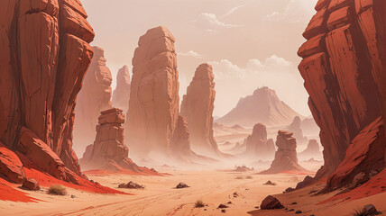 Redspire Dunes of the Open Expanse